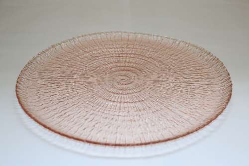 Vintage Pink Depression Glass Serving Tray