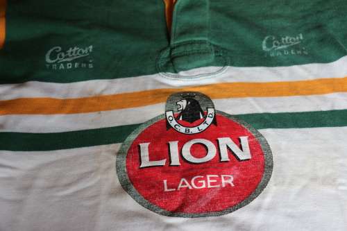 1995 World Cup Rugby Springbok Practice Jersey