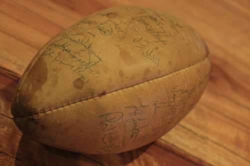 Super Springbok Signed Mini (Size 3) Rugby Ball - 1985 Crawshay's vs SA