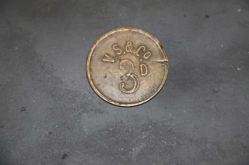 3 D Pence Token - V.S. & Co.