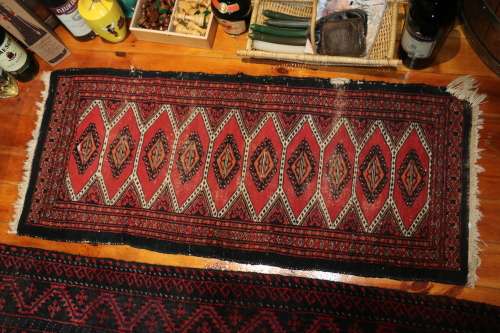Vintage "Baluch" Persian Carpet (113 x 48 cm)