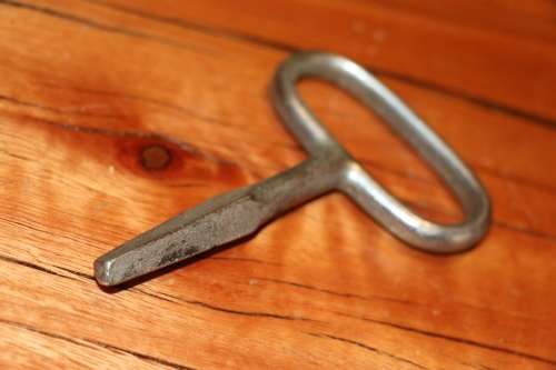 Vintage VW Bus Spare Wheel Key