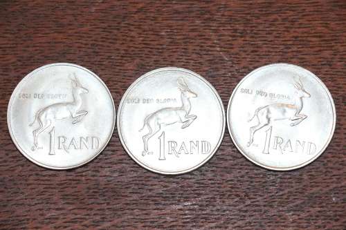 1 One Rand - Republic of South Africa x 3