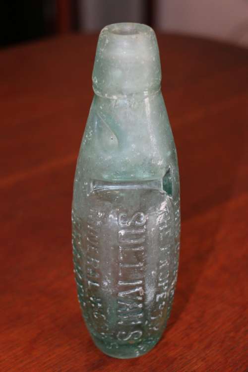 Vintage Sullivan's Mineral Works, Brakpan, Codd Bottle with Marble