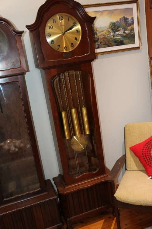 Beautiful Vintage Fauch Grandfather Clock