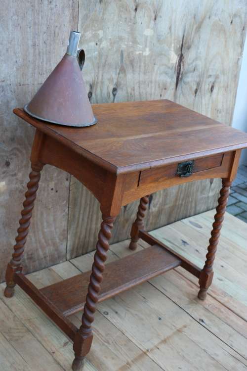 Antique Barley Twist Writing Desk
