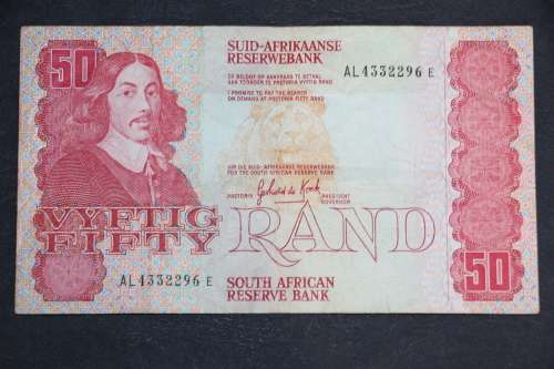 Gerhard de Kock South Africa R50 Note