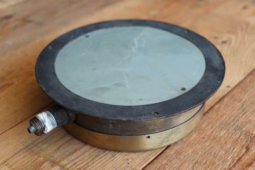 Vintage Brass Locomotive Pressure Gauge - Reunert & Lenz Ltd
