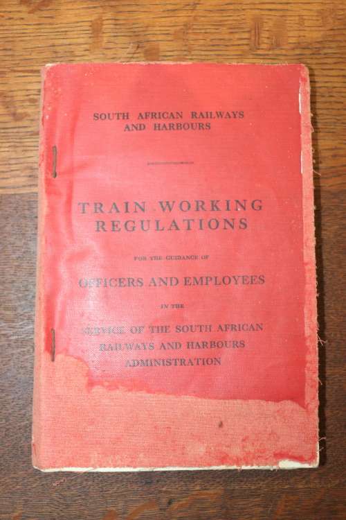 South African Railways and Harbours - Train Working Regulations - July 1929