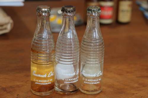 Vintage Set of Suncrush Mini Bottles