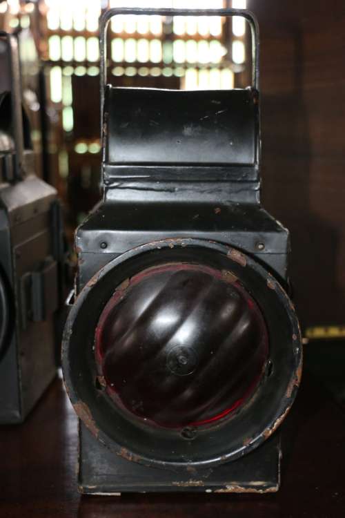 Antique Railway Conductor's Lamp