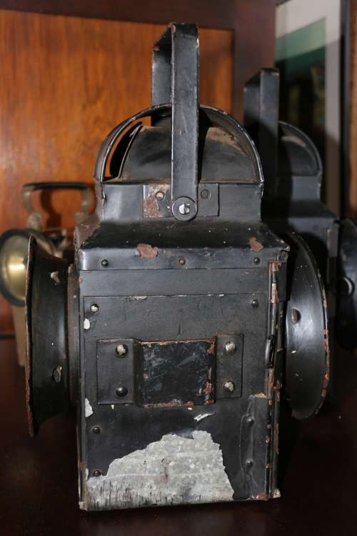 Antique Railway Conductor's Lamp