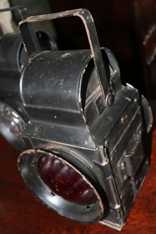 Antique Railway Conductor's Lamp