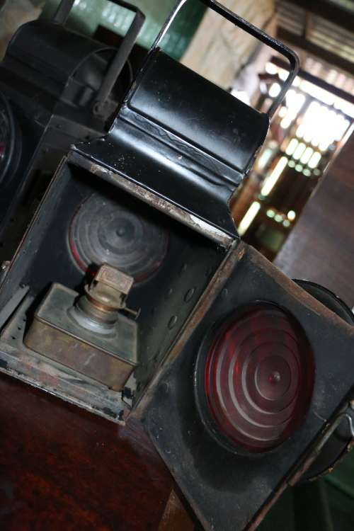 Antique Railway Conductor's Lamp