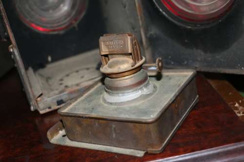 Antique Railway Conductor's Lamp