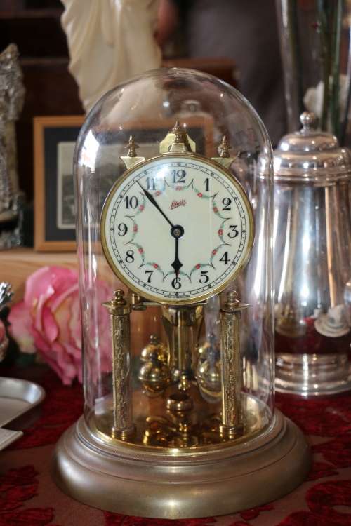 Beautiful Antique SCHATZ 400 day Anniversay Dome Clock