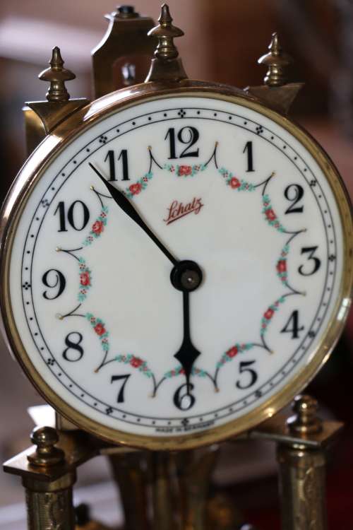 Beautiful Antique SCHATZ 400 day Anniversay Dome Clock