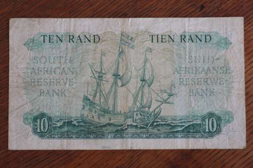 Beautiful South African Bank Note MH de Kock Ten / Tien Rand