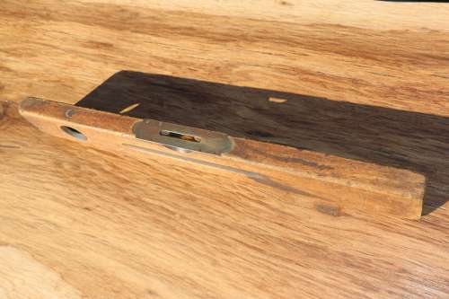 Vintage J. Rabone & Sons, Birmingham, Wood and Brass Spirit Level