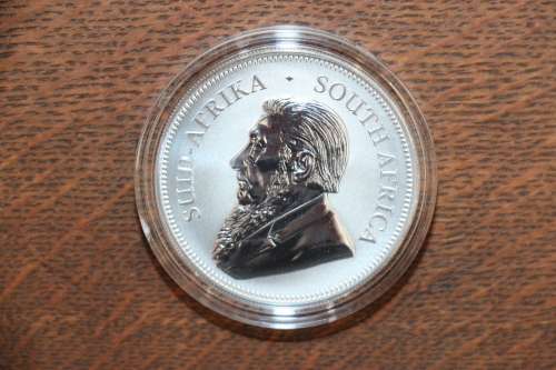 Beautiful 2017 1 Oz Fine Silver South Africa Krugerrand 1R in SA Mint Box