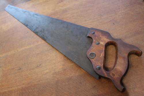 Vintage Carpenters Hand Saw