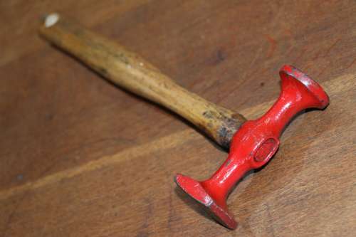 Beautiful Vintage Cast Steel TONY Metal Worker Hammer