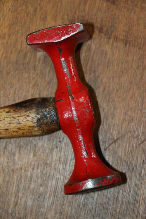Beautiful Vintage Cast Steel TONY Metal Worker Hammer