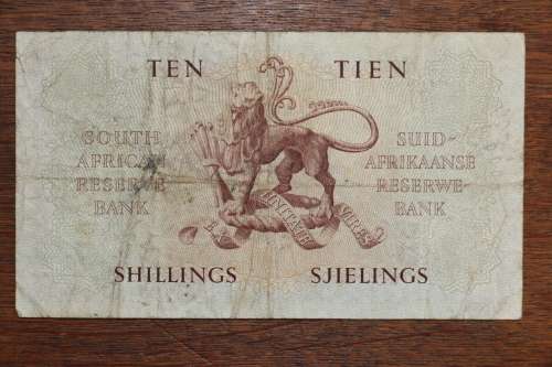 Beautiful South Africa MH de Kock (Afrikaans) 10 Tien / Ten Shillings - 5 April 1949