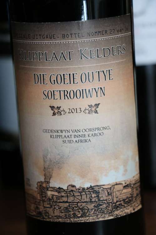 Beautiful 2013 Klipplaat Kelders, Die Goeie Ou Tye Soetwooiwyn, Nommer 27 van 37- 750 ml