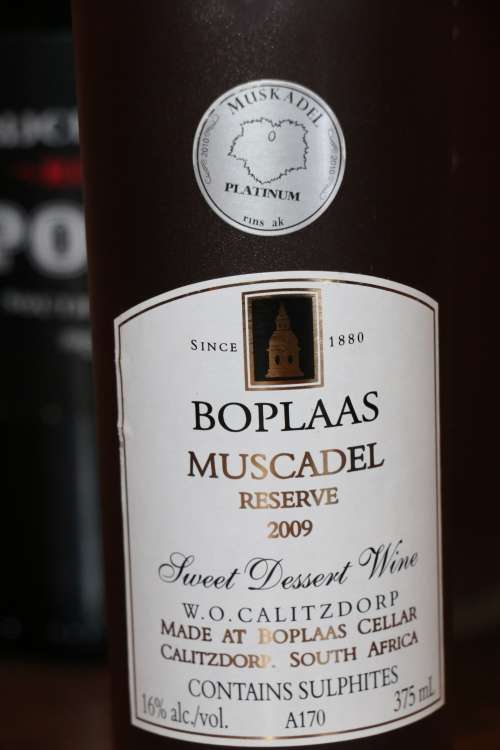 Beautiful 2009 Boplaas Muscadel Reserve - 375 ml