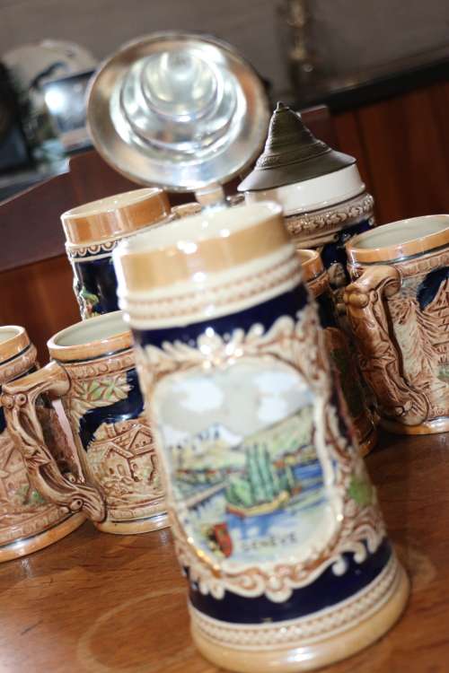 Beautiful Vintage MR (Marzi & Remy) "Geneve" Beer Stein