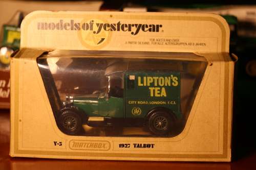 Vintage MATCHBOX Models of Yesteryear Diecast Models - 1927 Talbot - Lipton's Tea