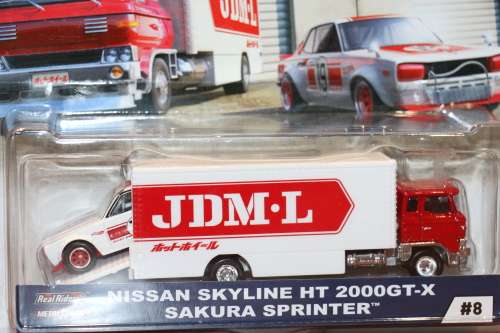 HOT WHEELS "TEAM TRANSPORT" Diecast Model - Nissan Skyline HT 2000GT-X / Sakura Sprinter