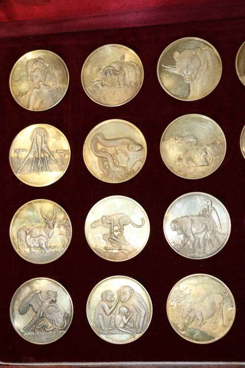 The Africana Commemorative Mint - 50th Anniversary Medallion Set - The Wildlife Society