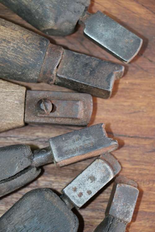 Beautiful Antique Set of Leather Workers Tools