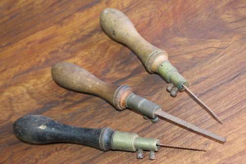 Beautiful Set of Antique Hand Saws