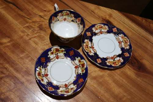 Vintage Royal Albert HEIRLOOM Porcelain Trio