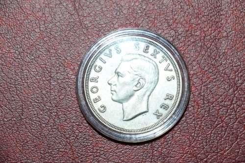 Beautiful 1952 Silver South Africa 5 Shillings / Crown (Encapsulated)