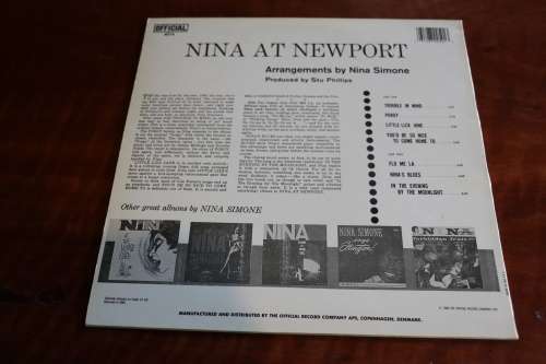 Nina Simone - Nina at Newport - LP Vinyl Record (VG)