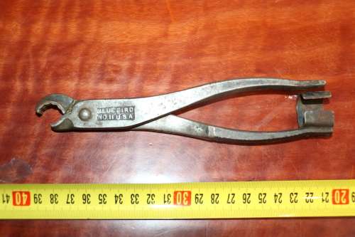 Beautiful Antique Blue Bird Blacksmith Tongs