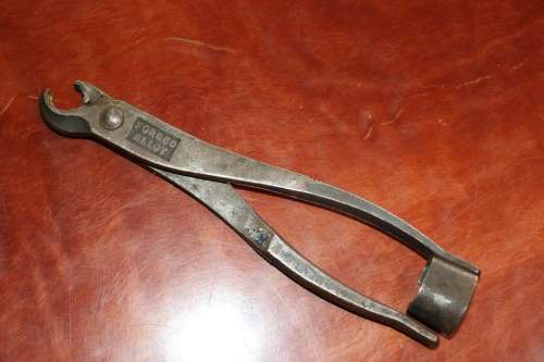 Beautiful Antique Blue Bird Blacksmith Tongs