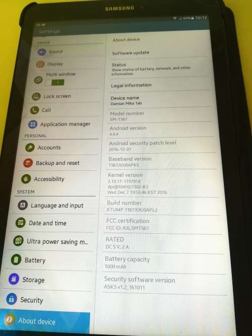 Samsung Galaxy Tab E (SM-T561) 9.6` 8GB Tablet with WiFi and 3G