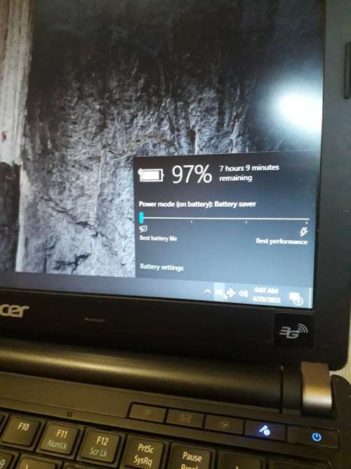 i7 Acer Travelmate Laptop with Extended Battery, Windows 10 Pro