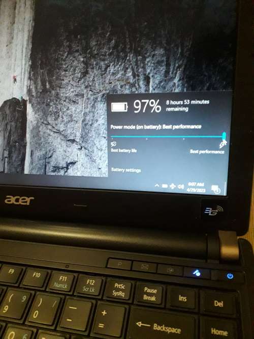 i7 Acer Travelmate Laptop with Extended Battery, Windows 10 Pro