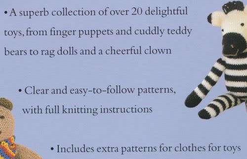 KNITTED TOYS: 21 EASY-TO-KNIT PATTERNS FOR IRRESTIBLE SOFT TOYS by Fiona McTague