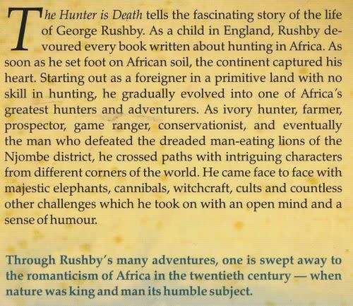 THE HUNTER IS DEATH by T V Bulpin