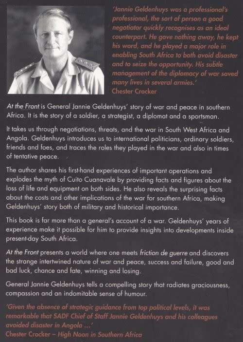 AT THE FRONT by Jannie Geldenhuys