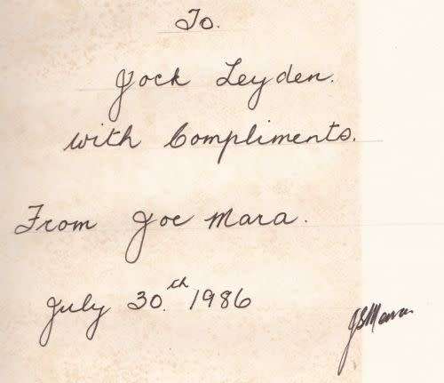 A FISHERMAN`S TALE: FIFTY YEARS OF ANGLING ALONG THE NATAL COAST by Joe Mara