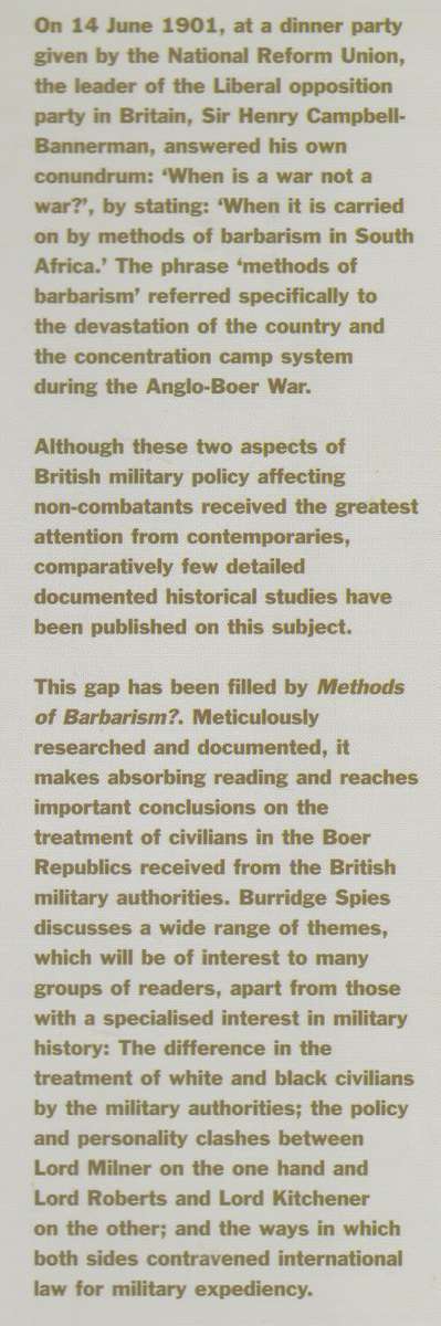 METHODS OF BARBARISM?: ROBERTS, KITCHENER and CIVILIANS IN THE BOER REPUBLICS: JANUARY 1900-1902