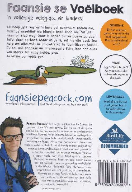 FAANSIE SE VOELBOEK ... `N VOLLEDIGE VELDGIDS ... VIR KINDERS